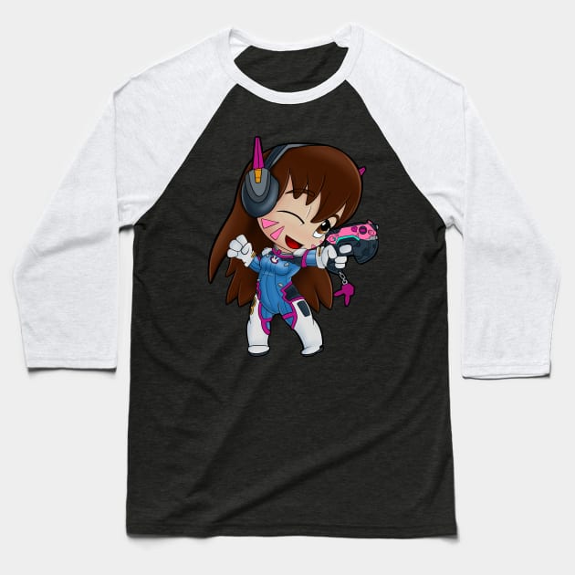 D.Va Baseball T-Shirt by Block Blasters